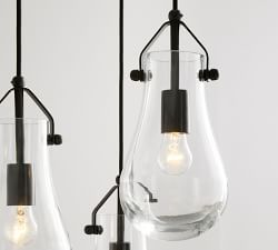 Drayton 3-Light Recycled Glass Pendant (15&quot;)