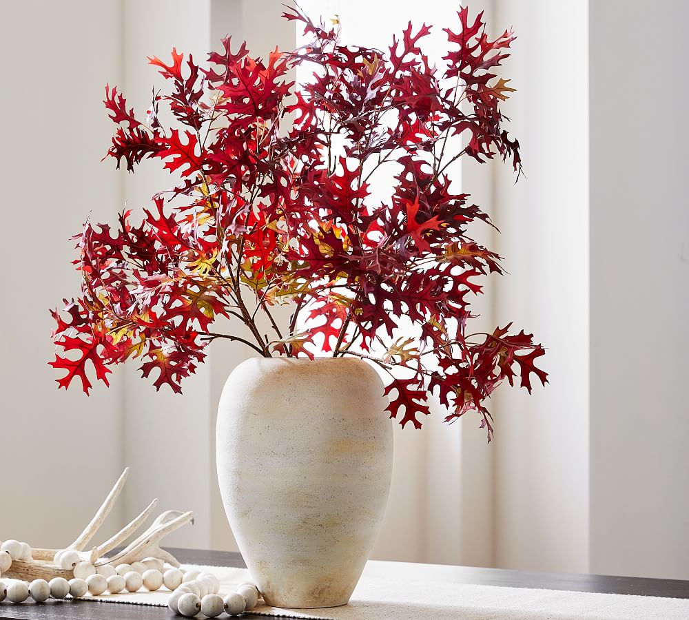 Faux Autumn Oak Branch - 45&quot;