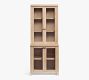 Modern Farmhouse Hutch with Display Cabinet (34&quot;)
