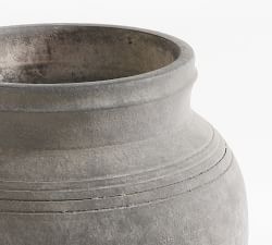 Artisan Handcrafted Ceramic Vase - Gray