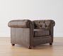Chesterfield Roll Arm Leather Chair