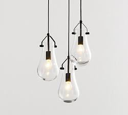 Drayton 3-Light Recycled Glass Pendant (15&quot;)