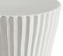 Fluted Clay Round Outdoor Side Table (14&quot;)
