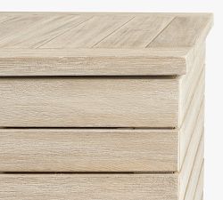 Indio Eucalyptus Outdoor Storage Bench (48&quot;)