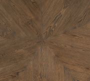 Sorrel Finish Round White Oak Coffee Table with Storage