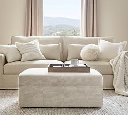 Open Box: Big Sur Storage Ottoman with Pull Out Table
