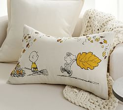 Peanuts&#8482; Fall Leaves Lumbar Pillow Cover