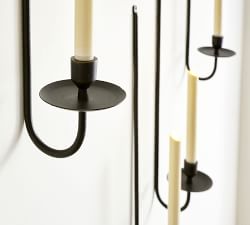 Rio Bronze Wall Mount Taper Candleholders