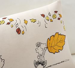 Peanuts&#8482; Fall Leaves Lumbar Pillow Cover