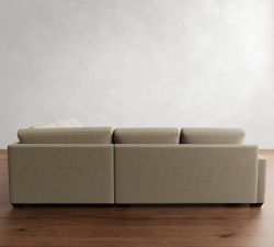 Big Sur Square Arm 3-Piece L-Shaped Wedge Sectional (123&quot;)