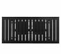 Malibu Metal Extending Black Dining Table + Chair Dining Set