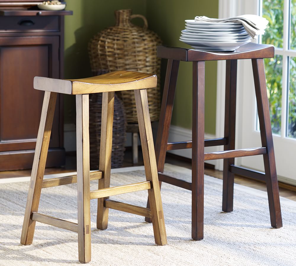 Tibetan Stool - Counter & Bar Heights | Seadrift Finish