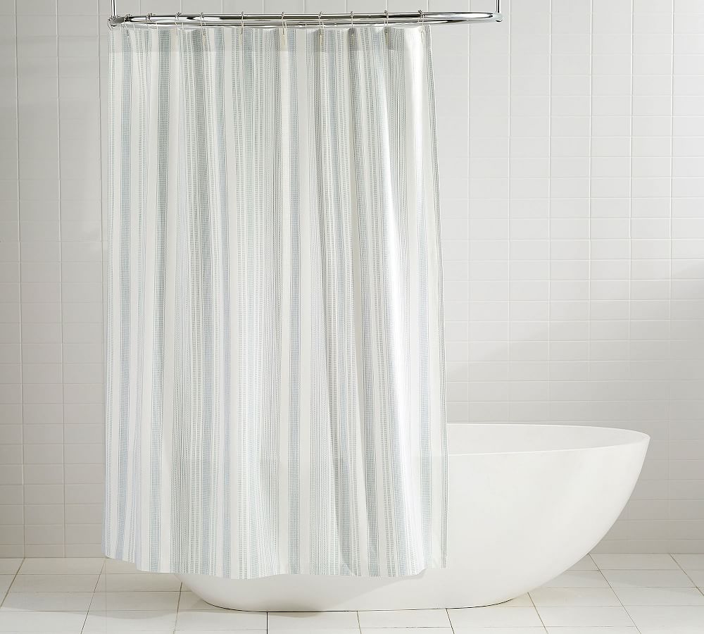 Hawthorn Stripe Cotton Shower Curtain