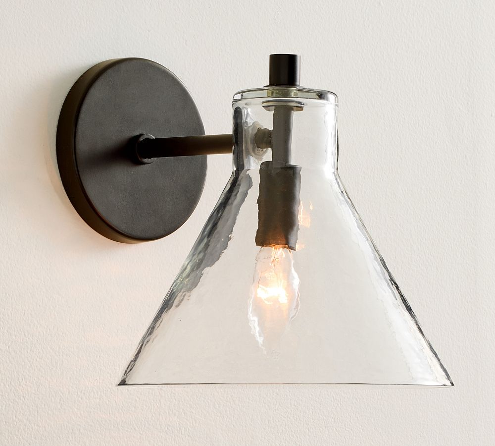 Bridget Petite Recycled Glass Flared Sconce 8"