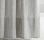 European Flax Linen Waffle Shower Curtain