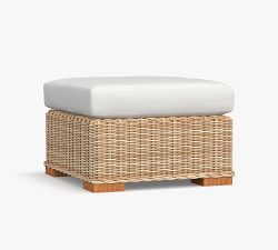 Huntington  Wicker Outdoor Ottoman (27&quot;)