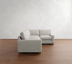 PB Comfort Modern Square Arm 3-Piece Sectional (106&quot;)