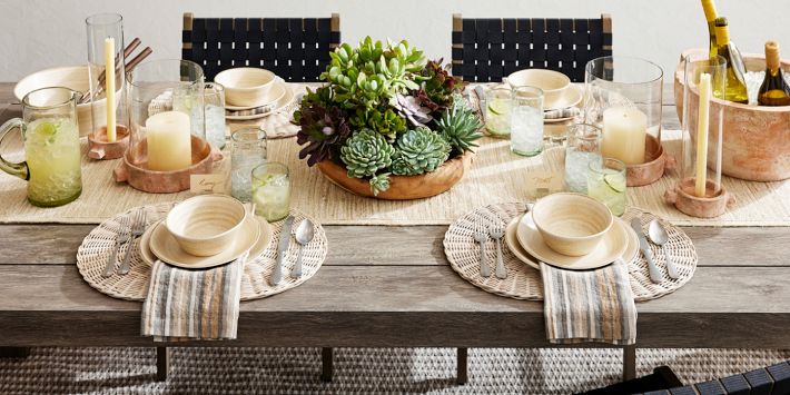 Colton Jute Table Runner Pottery Barn