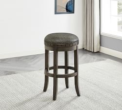 Bixby Leather Swivel Stool