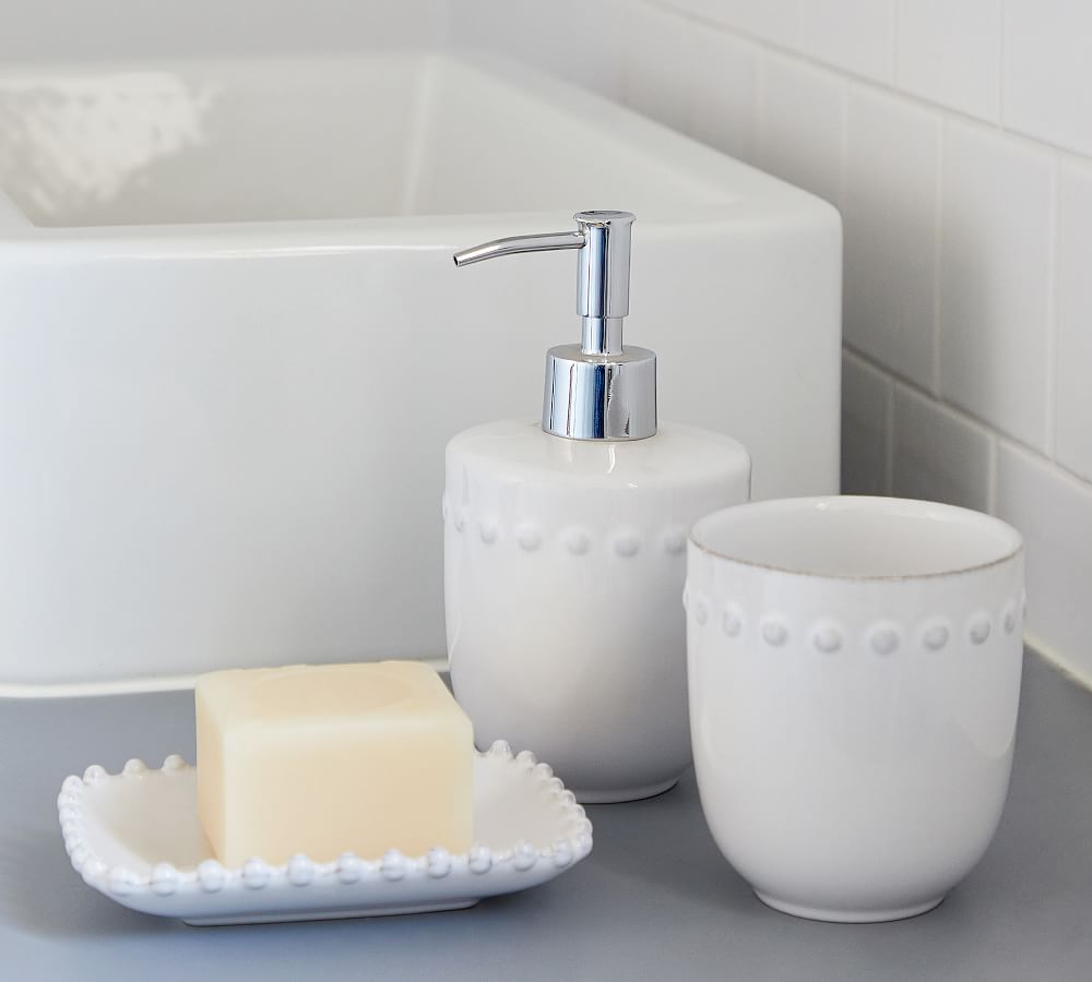 Costa Nova Pearl Stoneware Bathroom Accessories