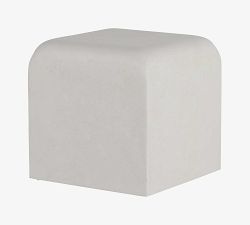 Cowey Cast Stone Square Accent Stool