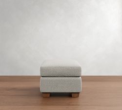 PB Comfort Modern Square Arm Storage Ottoman