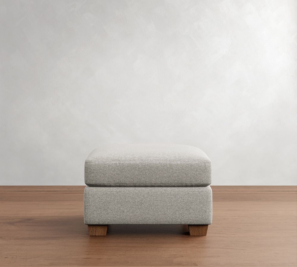 PB Comfort Modern Square Arm Storage Ottoman