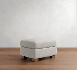 PB Comfort Modern Square Arm Storage Ottoman