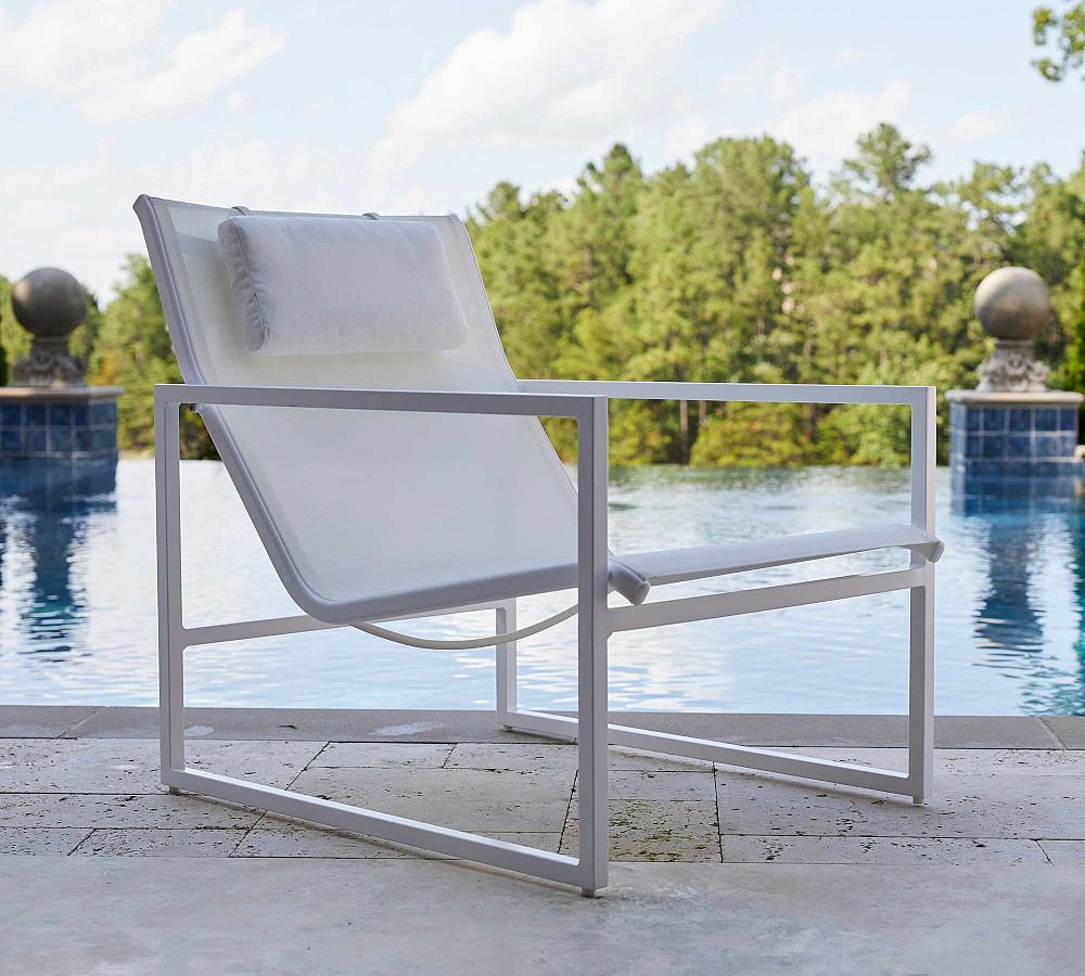 Syble Mesh Sling Outdoor Lounge Chair