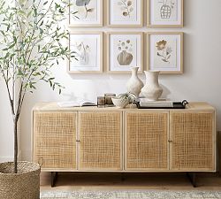 Dolores Cane Console Table (72&quot;)