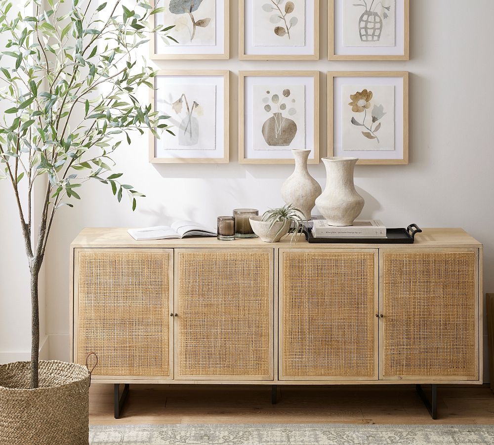 Dolores Cane Console Table (72&quot;)