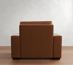Big Sur Square Arm Leather Power Recliner