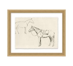 Horse Artist Sketch Print Wall Art