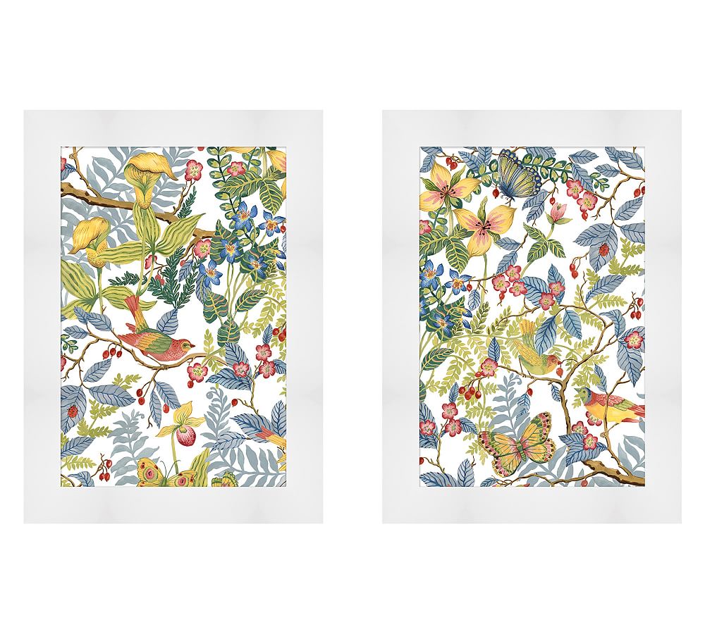 Garden Floral Diptych by The Artists Studio