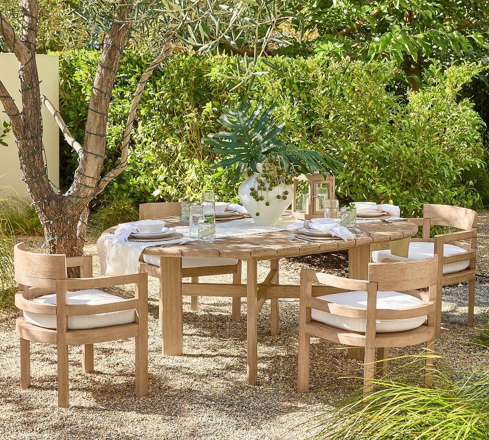 Woodside Round Extending Outdoor Dining Table (54&quot;-74&quot;)