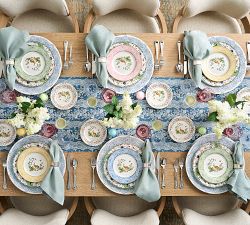 Botanical Bunny Stoneware Appetizer Plates - Set of 4