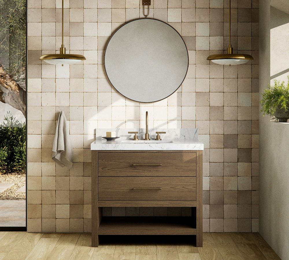 Aspen 36&quot; Marble Top Single Sink Vanity
