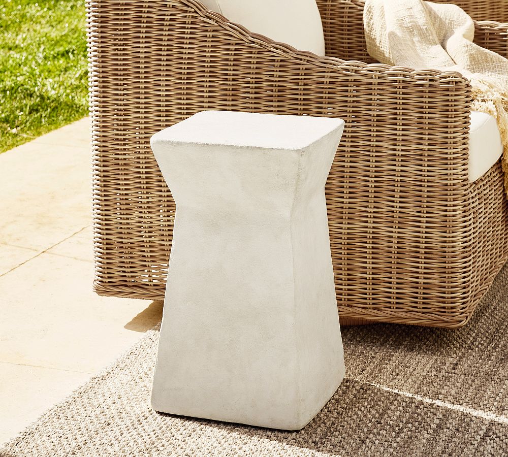 Sanibel Terracotta Square Outdoor Accent Table (12&quot;)