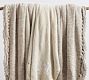 Chenille Hand-Knotted Fringe Throw