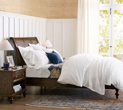 Augusta Cane Sleigh Bed