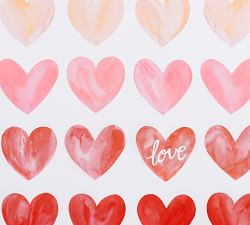 Watercolor Hearts Cork Placemats - Set of 4