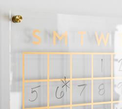 Acrylic &amp; Brass Modular Wall Organization Collection