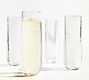 Hammered Outdoor Stemless Champagne Flutes