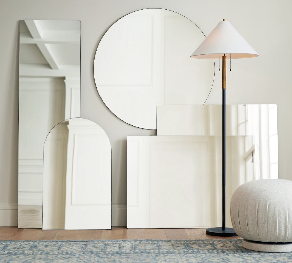 Rienne Frameless Floor Mirror - Stylish & Modern