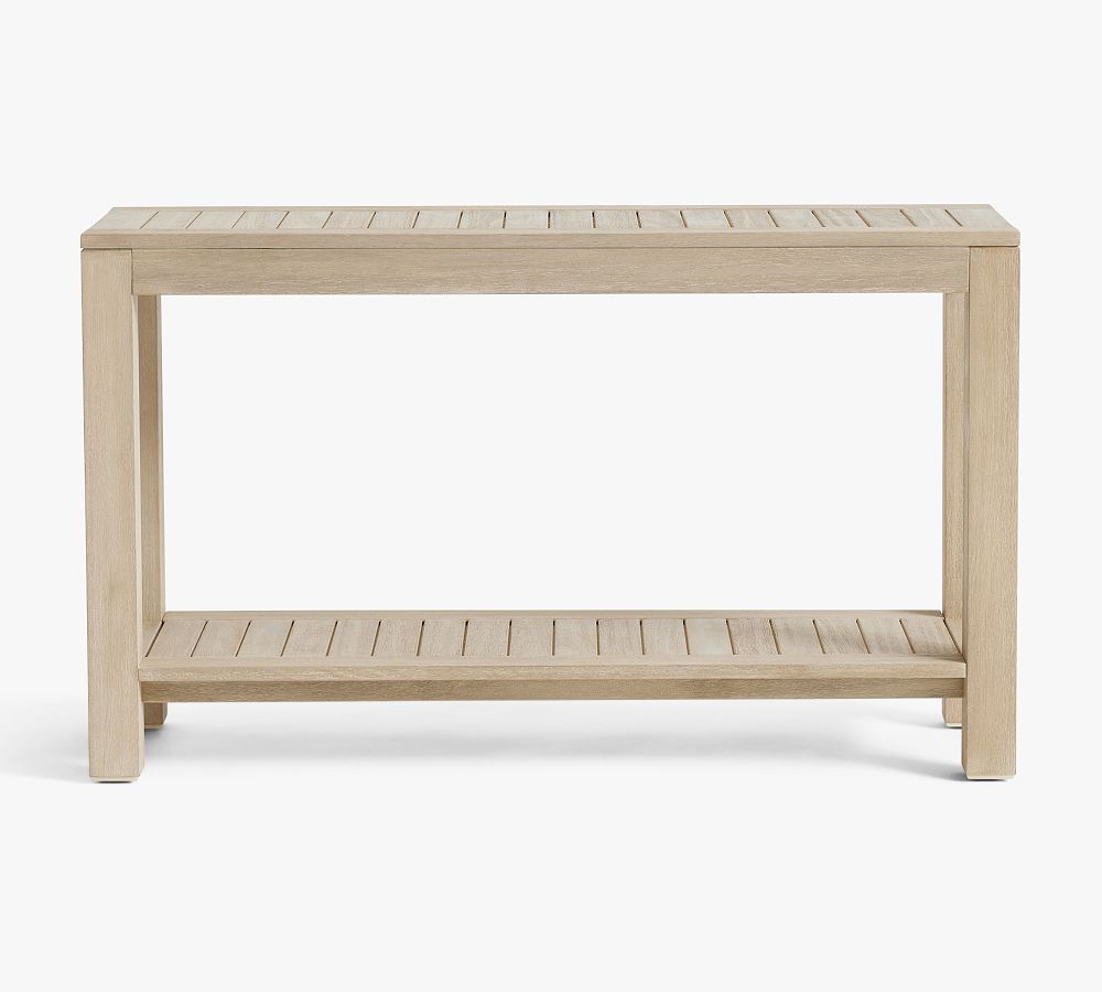 Indio Eucalyptus Outdoor Console Table 51" | Pottery Barn