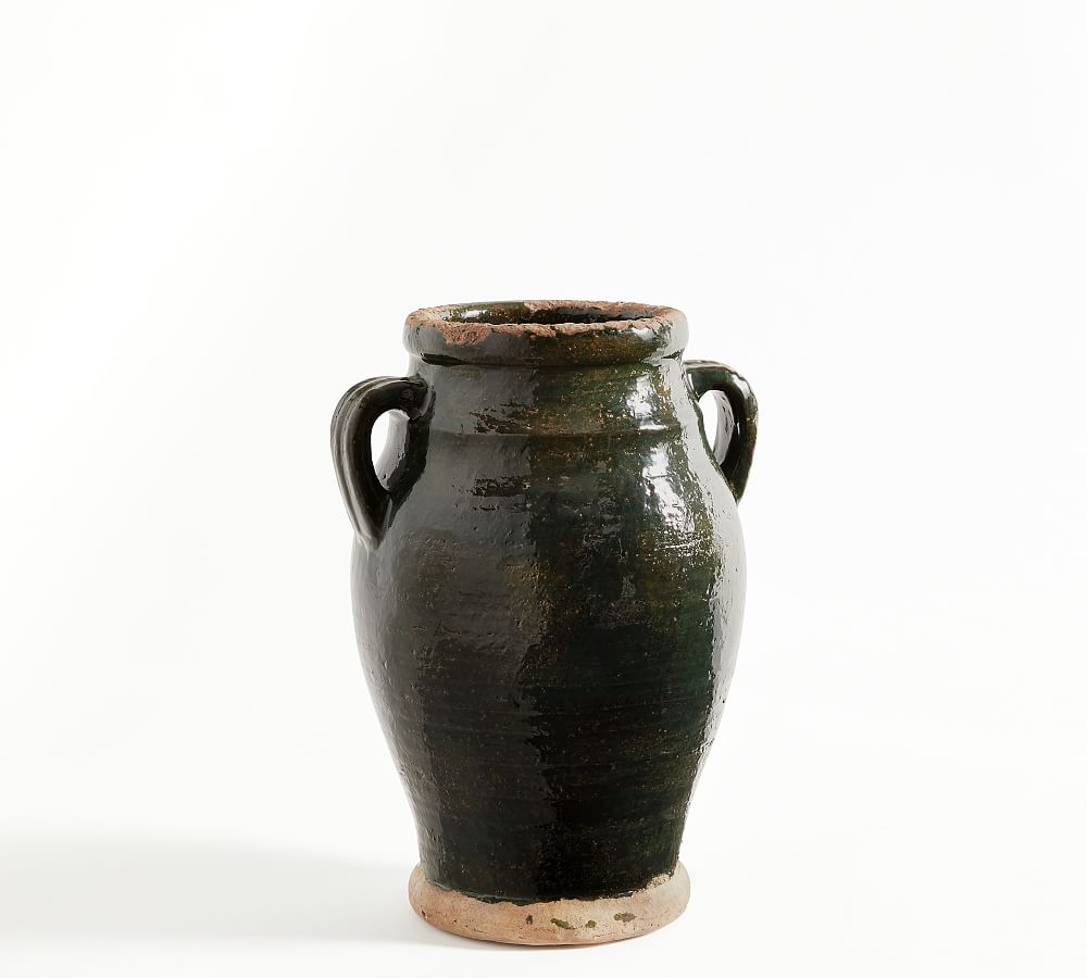 Mesa Handcrafted Terracotta Ceramics Collection Medium Jar 10.75"H