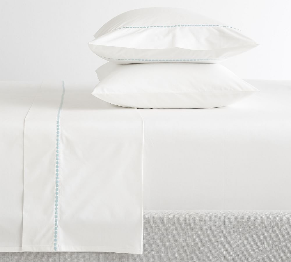 Pearl Organic Percale Sheet Set