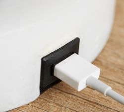 Windham Alabaster USB Task Table Lamp (74&quot;)