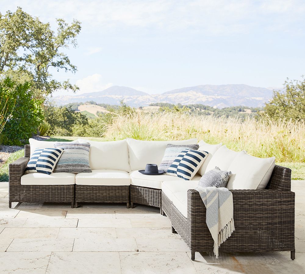 Pottery barn patio sectional sales