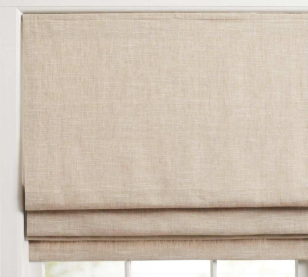 Emery Linen Cordless Roman Shade
